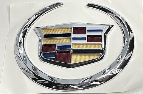 Емблема багажника Cadillac 110x100 mm (з колоском) cad002 фото товару