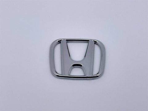 Емблема шильдик логотип у кермо Honda (Хонда) 48*40 мм (Хром) ho017 фото товару