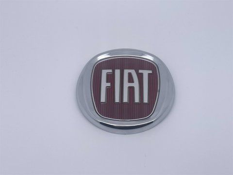 Эмблема шильдик логотип решетки радиатора Fiat 500 (Фиат) 95мм (Хром) (51932710, 51804366) fi003 фото товара