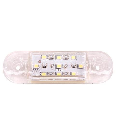 Повторювач габариту (палець широкий) 9 LED 12/24V бIлий (TH-92-white) TH-92-white фото товару