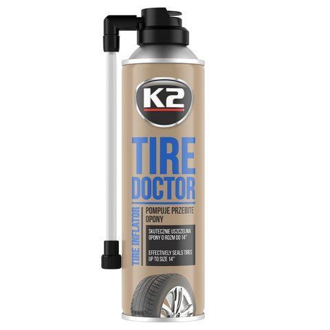 Герметик для усунення проколів шин K2 Tire Doctor аерозоль 400 мл (B310) B310 фото товару