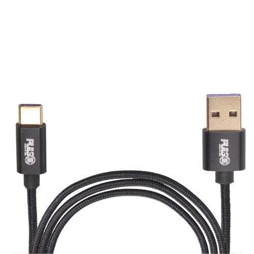 Кабель VOIN CC-1101C BK USB - Type C 5А, 1m, black (супер швидка зарядка/передача даних) (CC-1101C B CC-1101C BK фото