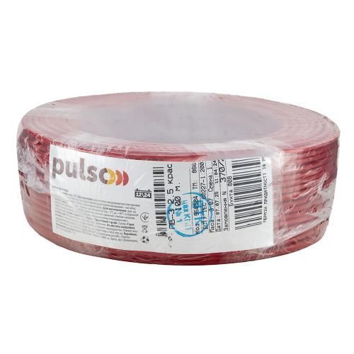 Гибкий провод PULSO ПВ-3 2,5 мм2, красный, бухта 100 м P12054 фото товара