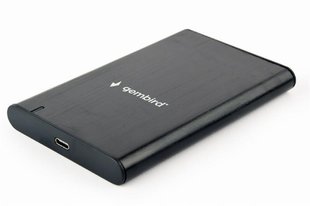 Зовнішня кишеня Gembird SATA HDD 2.5", USB 3.1, алюміній, Black (EE2-U3S-6) EE2-U3S-6 фото