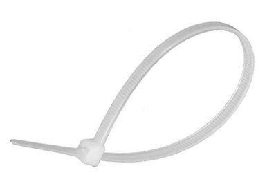 Стяжка кабельная 3,6x200 белая (пач 100шт) APRO CT-W36200 фото