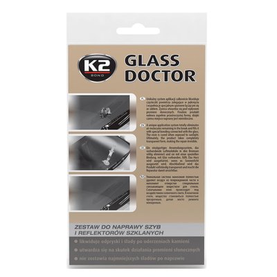 Клей для ремонту вітрового скла K2 Glass Doctor прозорий туба 0,8 мл (B350) K20062 фото