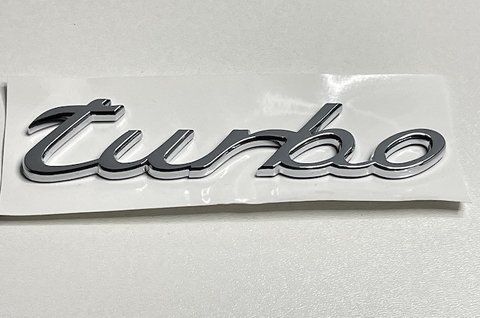 Емблема напис turbo на Porsche (хром) po013 фото товару