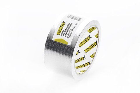 Стрічка клейка алюмінієва армована 50мм 10м UNIFIX ALAR-5010 фото товару
