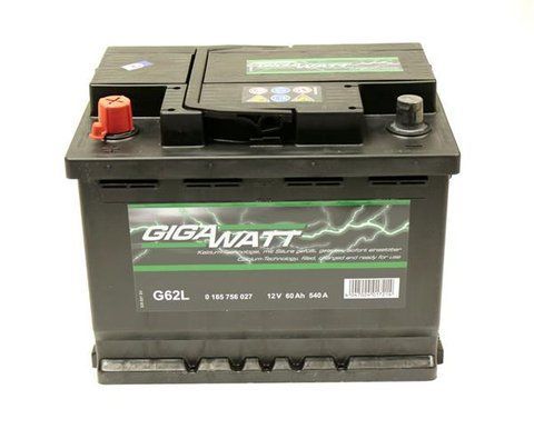 Акумулятор GIGAWATT ЛІВ [+] 12V 60AH 540A 242*175*190 0185756027 фото товару