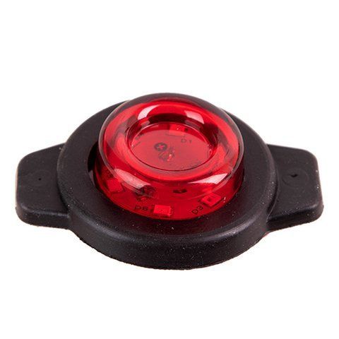 Повторитель габарита (круглый) LED 12/24V красный плоский 43*60*25мм (TH-306/1-red) TH-306/1-red фото товара