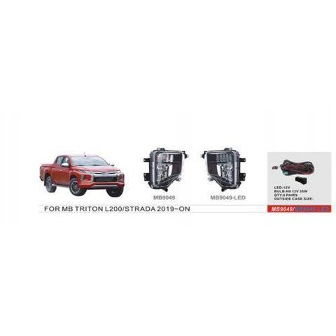 Фари дод. модель Mitsubishi Triton/L200/Pajero Sport 2018-/MB-9049LED/H8-12V35W+LED-8W/ел.проводка ( MB9049-LED фото товару