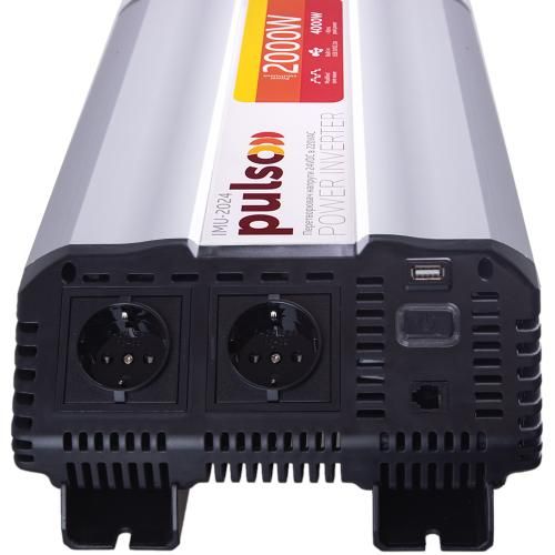 Преобраз. напряжения PULSO/IMU-2024/24V-220V/2000W/USB-5VDC2.0A/мод.волна/клеммы (IMU-2024) IMU-2024 фото