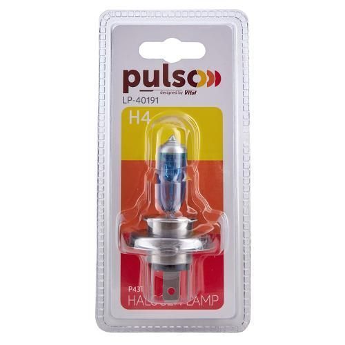 Лампа PULSO/галогенная H4/P43T 12v100/90w super white/блистер (LP-40191) LP-40191 фото товара