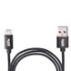 Кабель VOIN USB - Lightning 3А, 1m, black (швидка зарядка/передача даних) (CC-1801L BK) CC-1801L BK фото 3