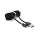 Магнітний кабель PiPo USB 2.0 /Lighting, 2m, 2А, тканинна оплетка, броньований, знімач, Black, BOX 18166 фото 4