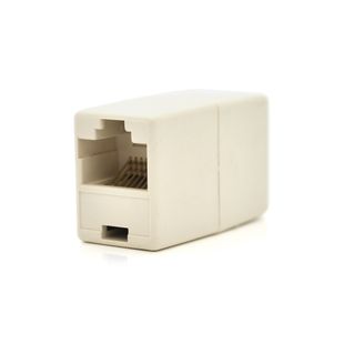 З'єднувач RJ45 8P8C мама / мама RJ45 для з'єднання кабелю, сірий, Q100 2xRJ45-GREY фото