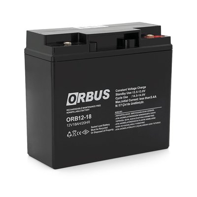 Акумуляторна батарея Orbus OR1218 AGM 12V 18 Ah (OR12118/28751) OR12118/28751 фото