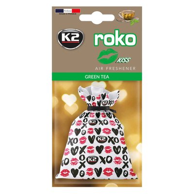 Ароматизатор для салону авто K2 Roko Kiss "Зелений чай" 25 г (V822K) K20318 фото