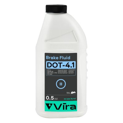 Рідина гальмівна VIRA Brake Fluid DOT-4.1 0,5 л (VI1101) VI1101 фото