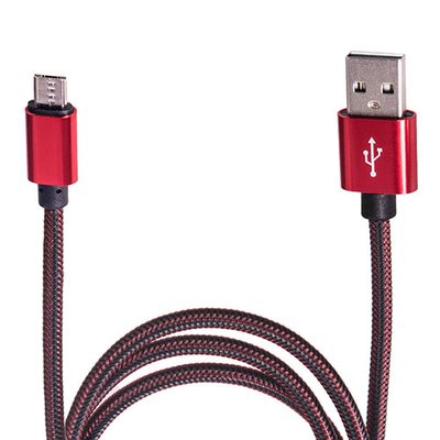 Кабель USB - Micro USB (Red) ((400) Rd) (400) Rd фото