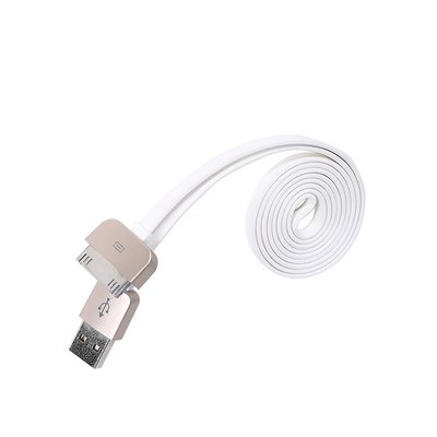 Кабель Remax RC-D002i4 King Kong USB - Apple 30-pin (M/M), iPhone 4/4s, 1 м, White (6954851220886) 6954851220886 фото