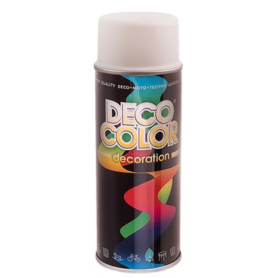 Deco Color Краска аэроз. 400ml Decoration/белый мат (RAL9010/63055/720187) RAL9010/63055/720187 фото