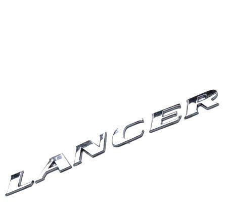 Емблема шильдик логотип напис LANCER кришки багажника Mitsubishi (Мітсубіші) 190*20 мм (Хром) mit012 фото товару