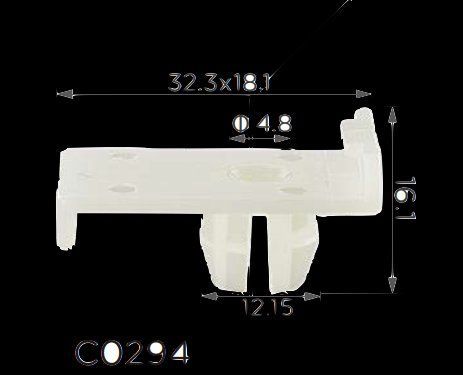 Крепление стекла/двери Mazda (S08458502, S084-58-502) C0294 фото товара