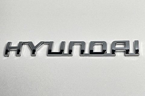 Емблема напис HYUNDAI 155x20 mm (хром) hy001 фото товару