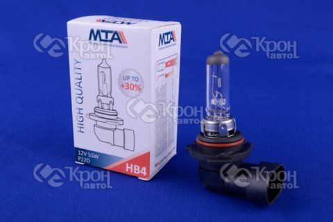 Лампа автомобильная HB4 12V 55W P22D (ближняя/дальняя, противотуманная) MTA 80015 HB41 фото товара