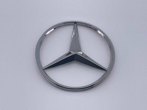 Емблема-шильдик на багажник C-Klasse Mercedes-Benz (Мерседес) 80 мм (A2047580058) (Хром) meb025 фото товару