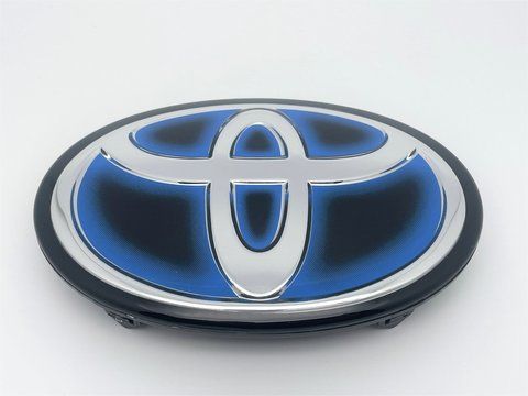 Эмблема шильдик логотип решетки радиатора Toyota Camry (Тойота) 160мм. (синий+хром 90975-02160) toy063 фото товара