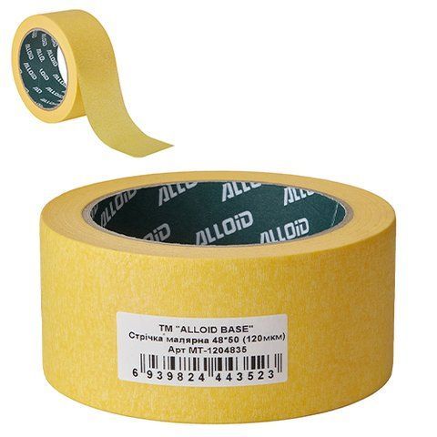 Alloid Base. Стрічка малярська 48мм х 50м, 120мкм MT-1204835 фото товару