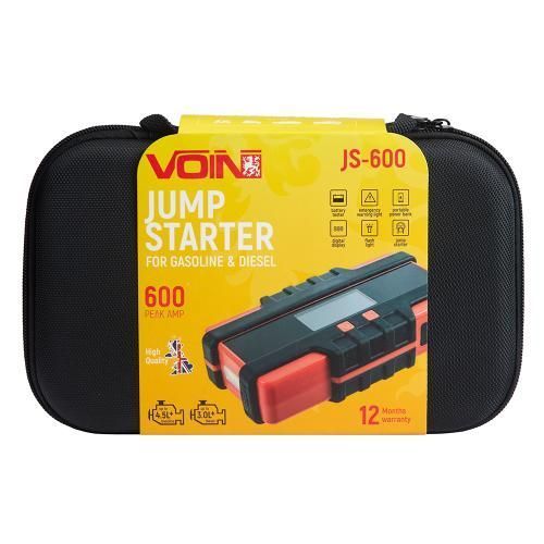 Пуско-зарядное устр-во VOIN JS-600 12000mAh/44,4Wh/12V START-300A/600A/фонарь JS-600 фото товара