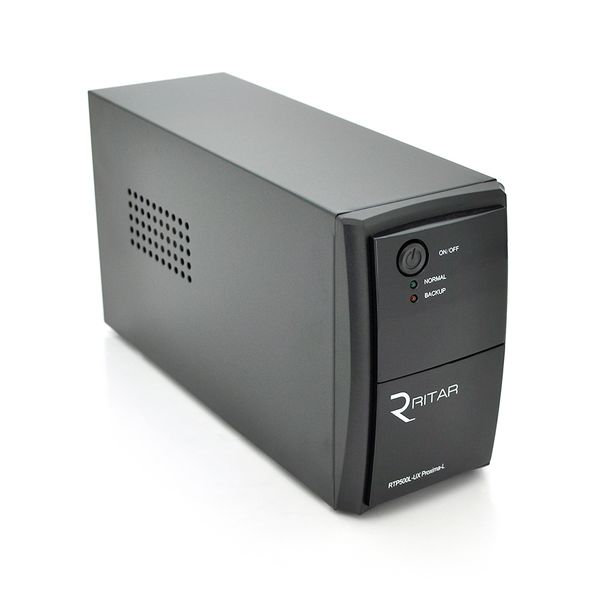 ДБЖ Ritar RTP500L-UX-IEC (300W) Proxima-L, LED, AVR, 3st, USB, 4xIEC-320 C14, 145-290Vac, 1x12V4.5Ah, plastik Case (314 x 97 X 143) 4 кг Q4 RTP500L-UX-IEC фото