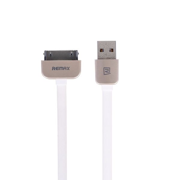 Кабель Remax RC-D002i4 King Kong USB - Apple 30-pin (M/M), iPhone 4/4s, 1 м, White (6954851220886) 6954851220886 фото