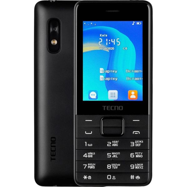 Мобiльний телефон Tecno T454 Dual Sim Black (4895180745973) 4895180745973 фото