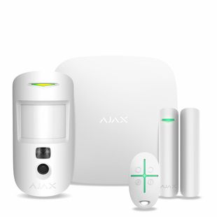 Комплект бездротової сигналізації Ajax StarterKit Cam white ( Hub 2/MotionCam/DoorProtect/SpaceControl ) StarterKit Cam white фото