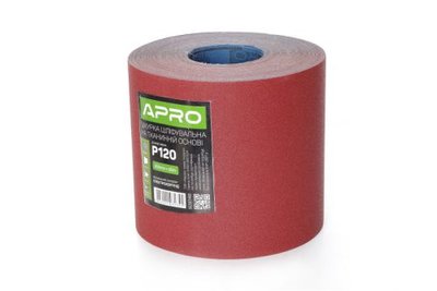 Папір шліфувальний APRO P120 рулон 200мм*50м (тканинна основа) 828146 фото