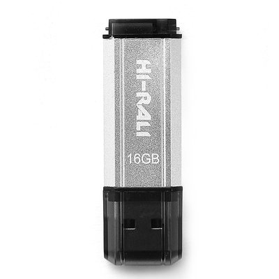 Флеш-накопичувач USB 16GB Hi-Rali Stark Series Silver (HI-16GBSTSL) HI-16GBSTSL фото