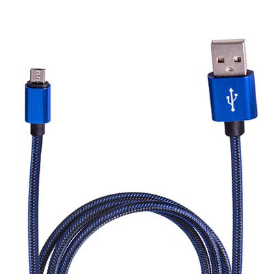 Кабель USB - Micro USB (Blue) ((400) Bl) (400) Bl фото