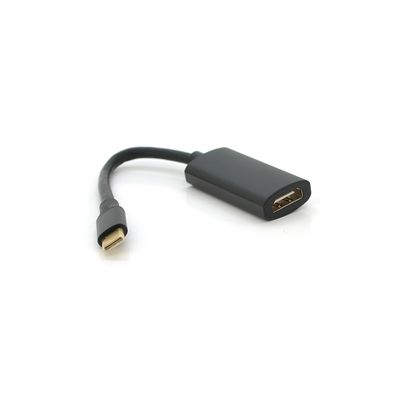 Конвертер Type-C (тато)/HDMI (мама), 15cm, круглий, Black-gray YT-Type-C(M)/HDMI(F)-15cm фото