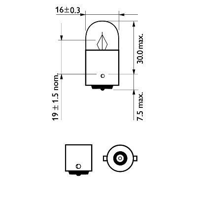 Автолампа Philips R5W 12V 5W BA15S / LONGERLIFE ECOVISION - В 4РАЗИ ЗБІЛЬШЕНО СТРОК СЛУЖБИ / ЗАМІНА LL+ECO / 2ШТ. BLISTER 12821LLECOB2 фото товара