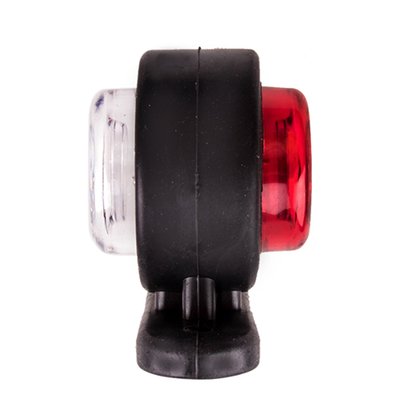Габарит бiло-червоний 6 LED 12/24V малий на ніжцi (TH-400) TH-400 фото