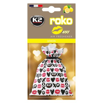 Ароматизатор для салону авто K2 Roko Kiss "Лимон" 25 г (V825K) K20328 фото