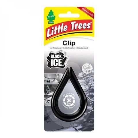 Ароматизатор для салону авто Little Trees Clip "Чорний лід" 30 г (9748.7) 9748.7 фото товара