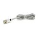 Магнітний кабель PiPo USB 2.0 /Lighting, 2m, 2А, тканинна оплетка, броньований, знімач, Silver, BOX 18169 фото 5