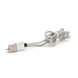 Магнітний кабель PiPo USB 2.0 /Lighting, 1m, 2А, тканинна оплетка, броньований, знімач, Silver, BOX 18168 фото 5