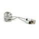 Магнітний кабель PiPo USB 2.0 /Lighting, 2m, 2А, тканинна оплетка, броньований, знімач, Silver, BOX 18169 фото 4