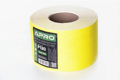 Папір шліфувальний APRO P150 115мм*50м рулон (паперова основа) 828162 фото